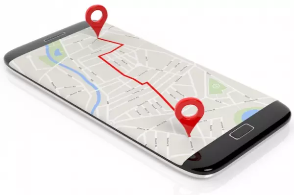 Map in field service management software & app on the mobile